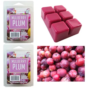 2 Pack Cube Plum Wax Melts Candle Warmers Scented Fragrance 2.5oz Aroma Therapy