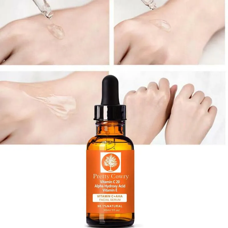 30ml Pretty Cowry Natural Face Serum Hyaluronic Acid Anti Vitamin C Skin Care Face Serum