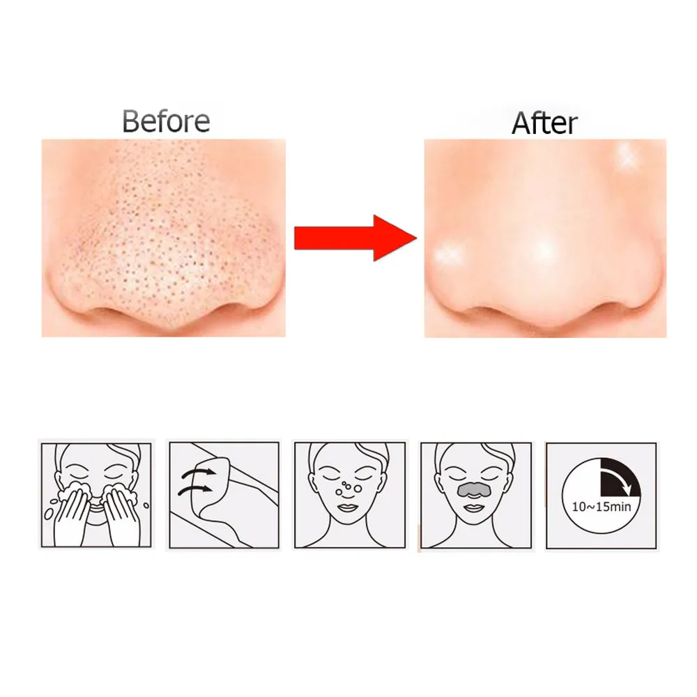 6Pk Blackhead Black Head Remover Pore Deep Cleansing Strip Mask Face Nose Acne