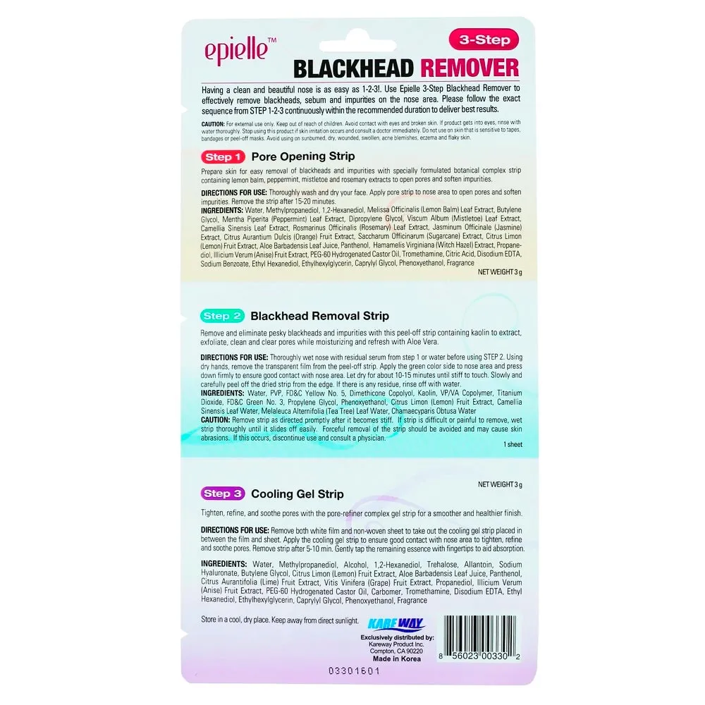 6Pk Blackhead Black Head Remover Pore Deep Cleansing Strip Mask Face Nose Acne