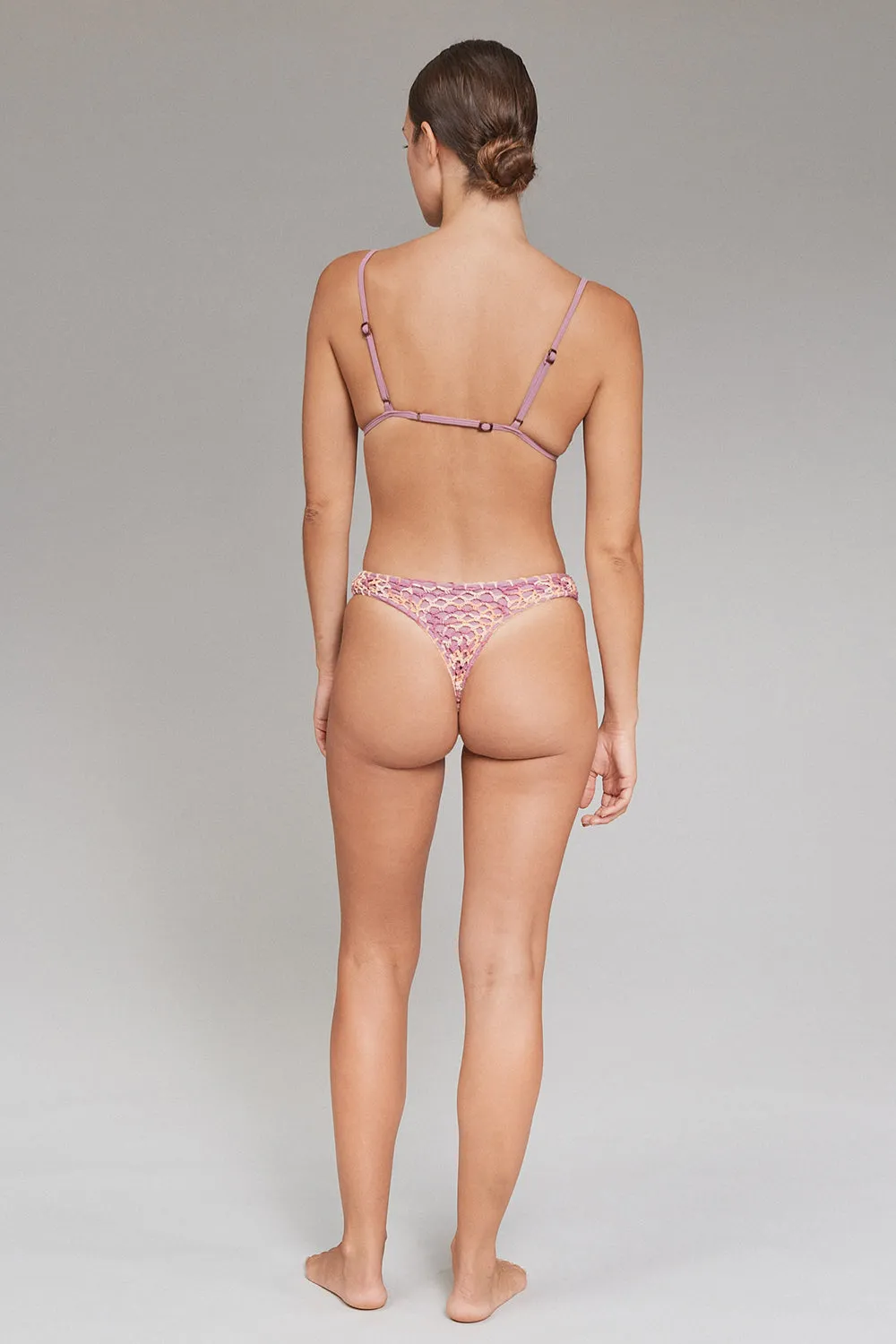 ACACIA Resort 2025 Baja Crochet Top in Thistle