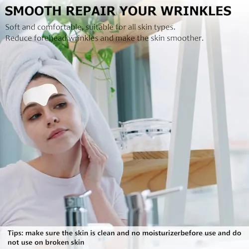 Aobeo Forehead Wrinkle Patches 12pcs - Smooth Fine Lines & Wrinkles, Anti-Wrinkle Patches with Hydrolyzed Collagen with Aloe,Vitamin E, Anti Wrinkle Patches, Forehead Wrinkles Treatment