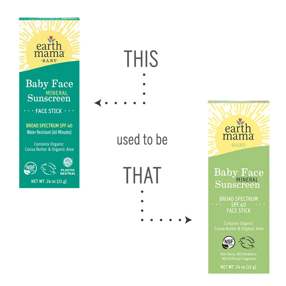 Baby Face Mineral Sunscreen Face Stick SPF 40