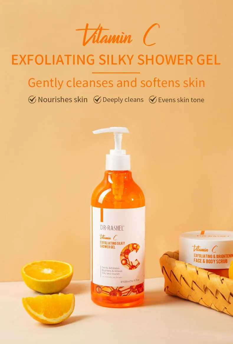 Dr.Rashel Vitamin C Exfoliating Silky Shower Gel 500ml DRL- 1686