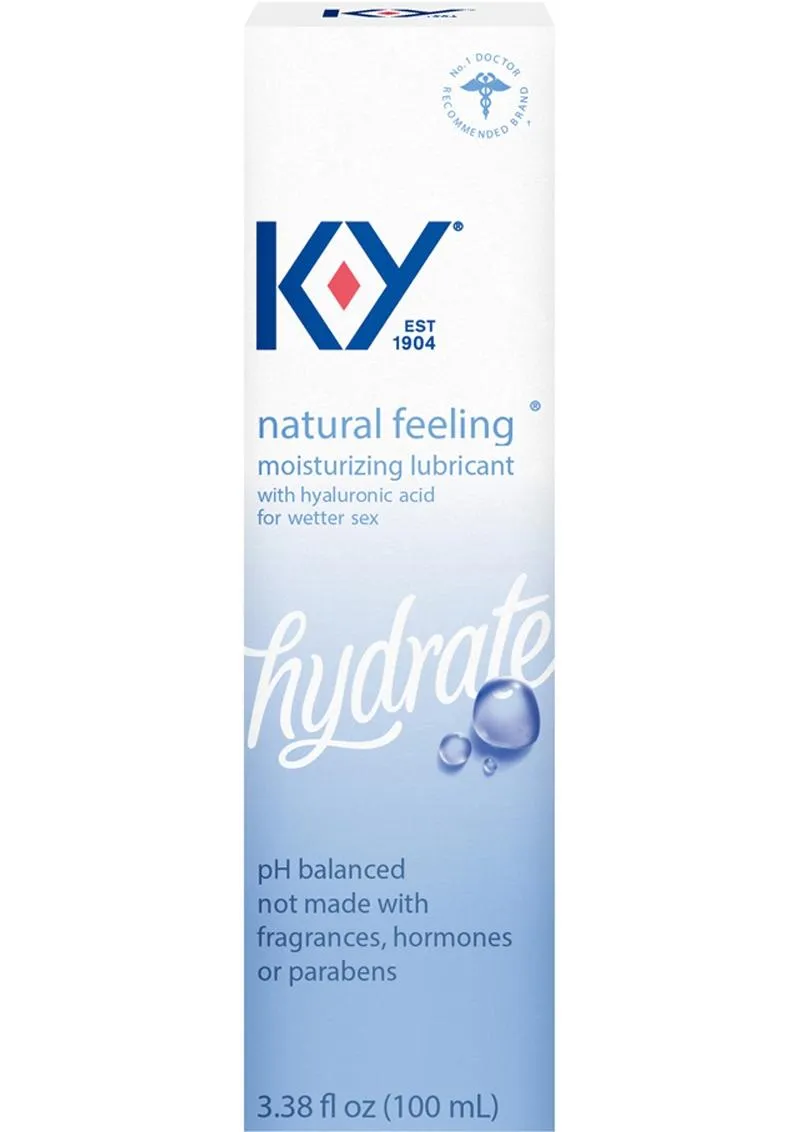 K-Y Hydrate Natural Feeling Moisturizing Lubricant with Hyaluronic Acid