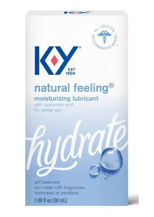 K-Y Hydrate Natural Feeling Moisturizing Lubricant with Hyaluronic Acid