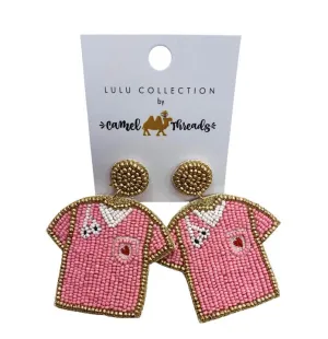 Nurse Scrubs Beaded Earrings