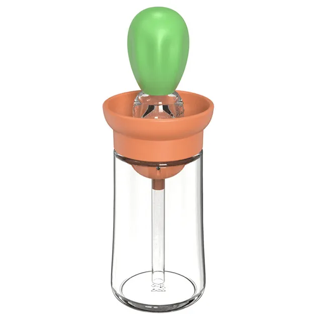 Silicone Oil Bottle Baking Barbecue Grill Oil Brush Dispenser