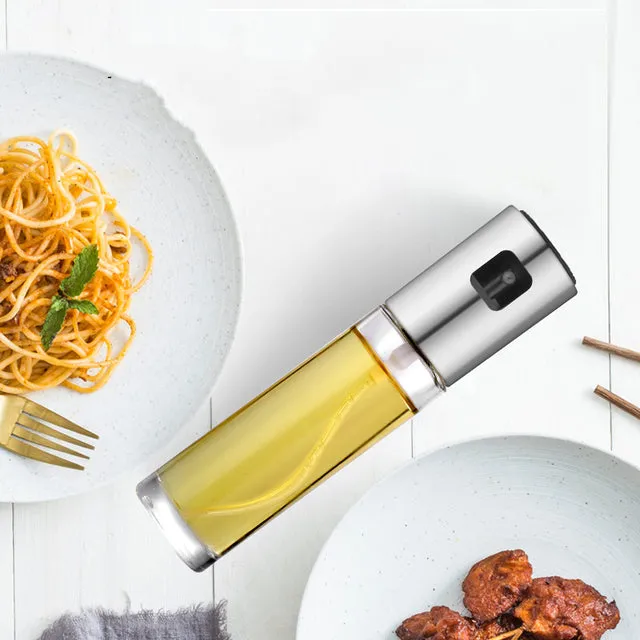 Silicone Oil Bottle Baking Barbecue Grill Oil Brush Dispenser
