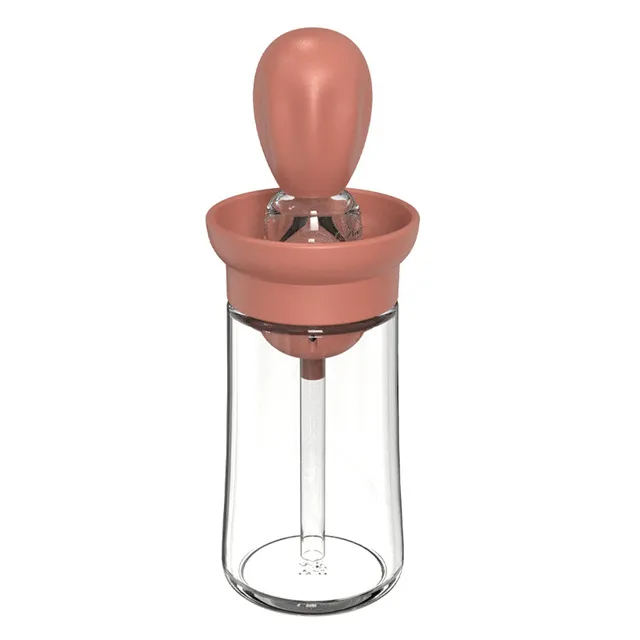 Silicone Oil Bottle Baking Barbecue Grill Oil Brush Dispenser