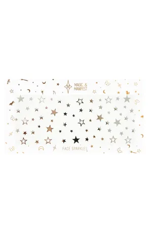 Silver Star Face Sparkles