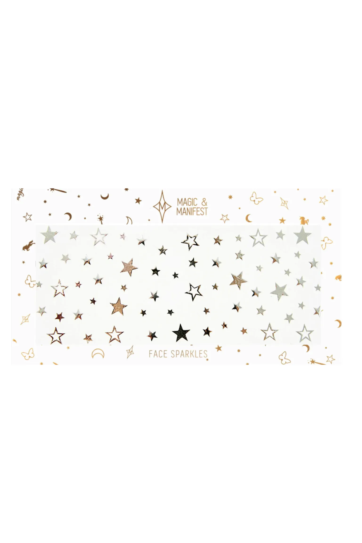 Silver Star Face Sparkles