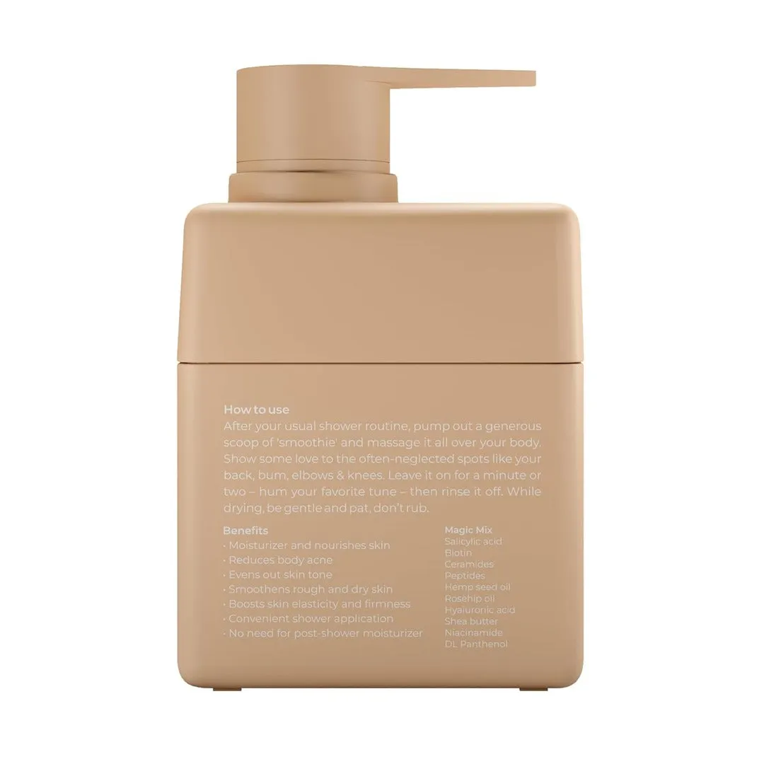 Skinvest Smoothie In-Shower Body Conditioner 150ml   Bye Bye Bumps Exfoliating Mist 50ml, Reduces body acne, long lasting hydration In 1 use, Repairs Skin Bumps & Uneven Texture, For Men & Women