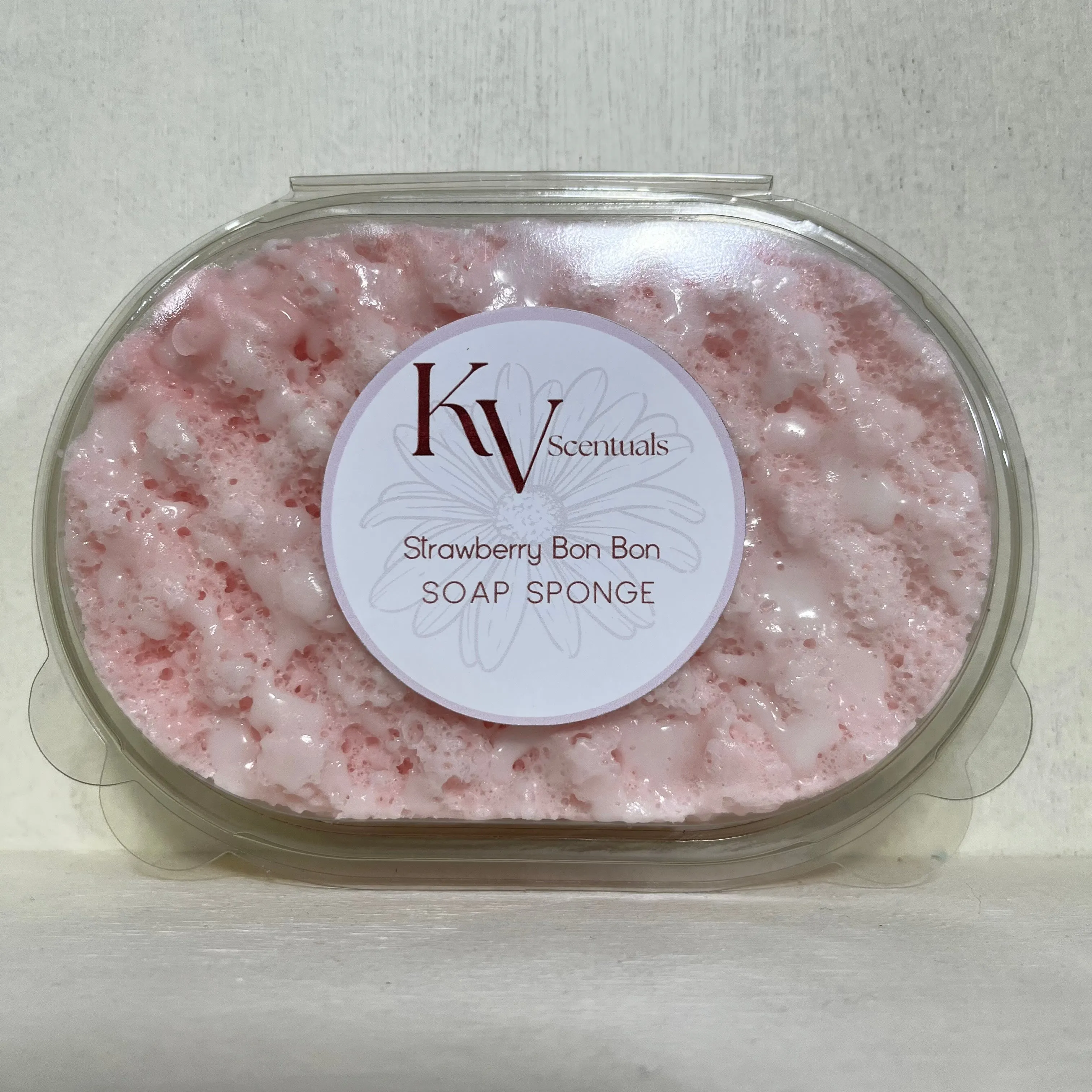 Strawberry Bon Bon Exfoliating Soap Sponge