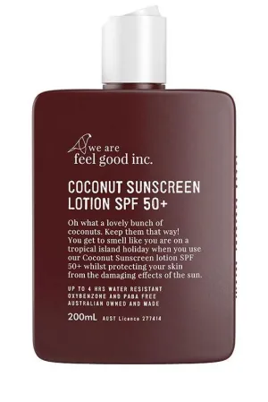 WE ARE FEEL GOOD 200ML 'COCONUT SUNSCREEN' SPF 50 
